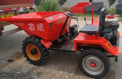 志成机械FC-18型前翻斗四轮车 1.8吨液压翻斗工程车，建筑工地的好帮手